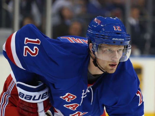 Eric Staal has three goals and two assists with the Rangers