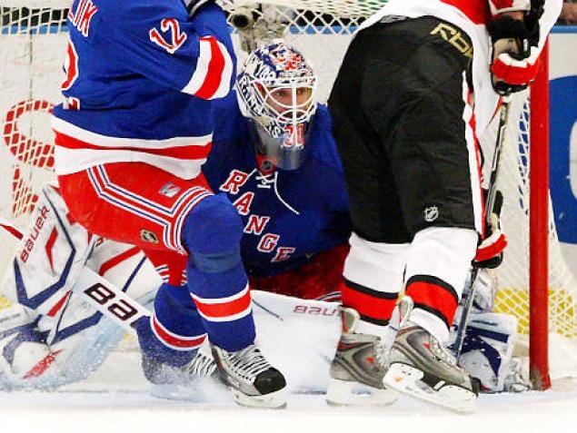 Lundqvist: must do better. (Bennett/Getty)