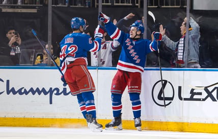 Adam Sykora's first NHL goal in the Rangers 2025-2026 season