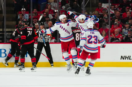 Remembering Chris Kreider's first hat trick as we celebrate his latest hat trick.