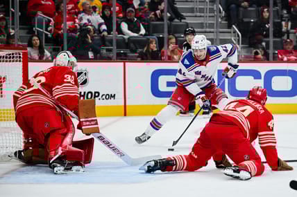 NHL: New York Rangers at Detroit Red Wings