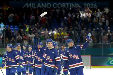 Olympics: Ice Hockey-Men Group C - USA-DEN