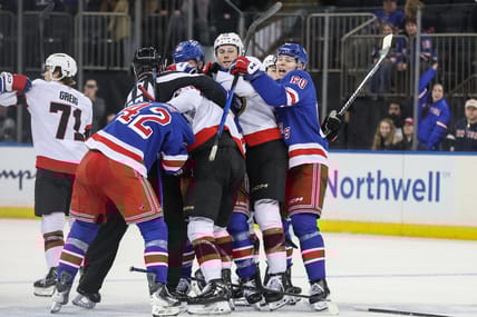 NHL: Ottawa Senators at New York Rangers