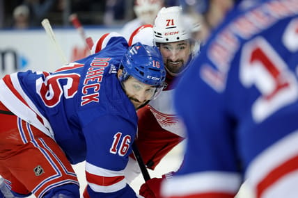 Does the Trocheck trade cost get impacted by Dylan Larkin's trade request?