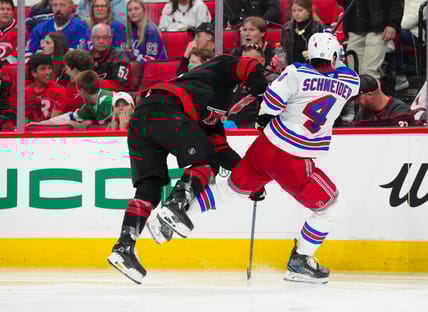 Braden Schneider is at the heart of the Rangers defense depth questions