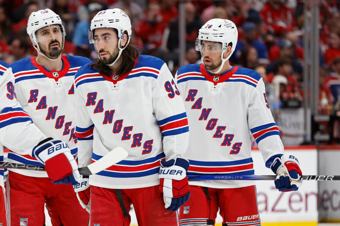 Chris Kreider and Mika Zibanejad