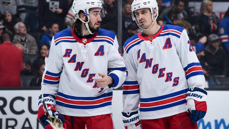What is wrong with the Rangers top line?