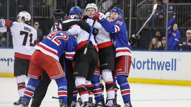 NHL: Ottawa Senators at New York Rangers