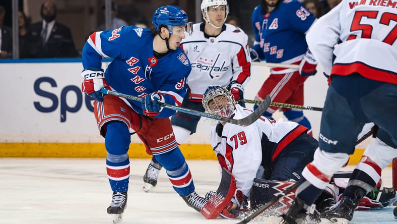 Gabe Perreault tops the Rangers prospect pool ranking this year