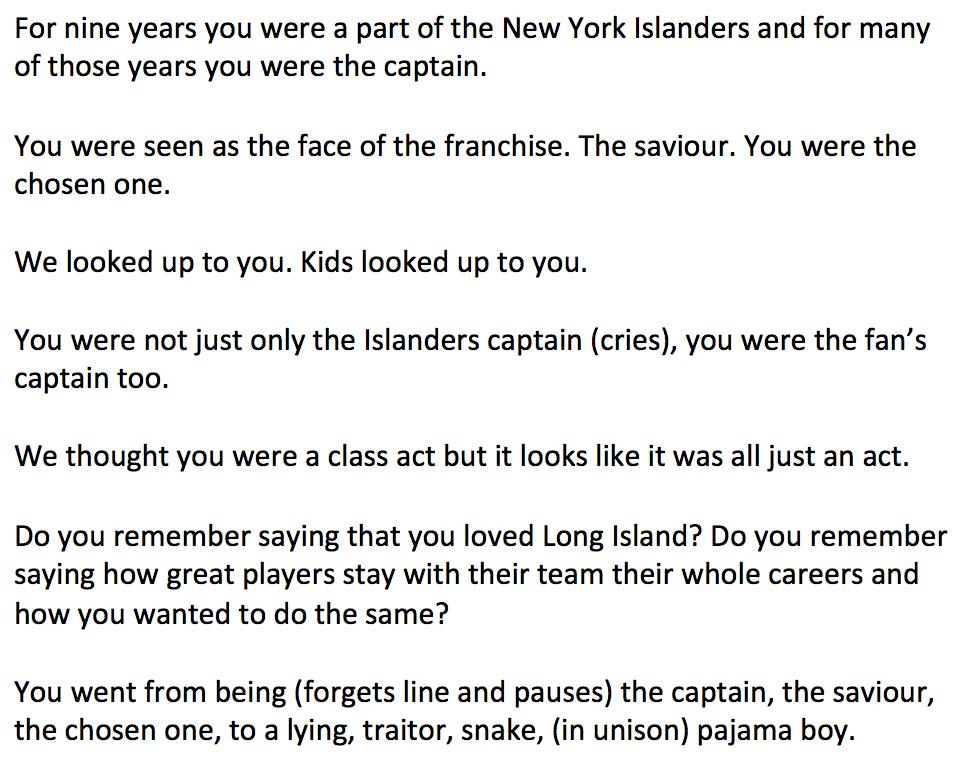 Let's take a moment to laugh at the Islanders Blue Seat Blogs