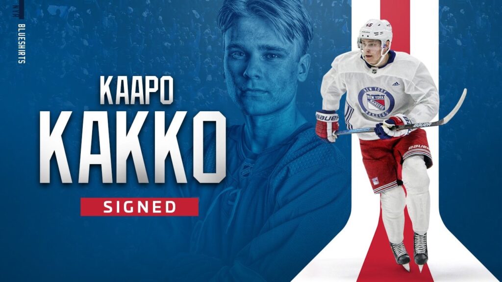 Rangers Sign Kaapo Kakko To Entry Level Deal - Blue Seat Blogs