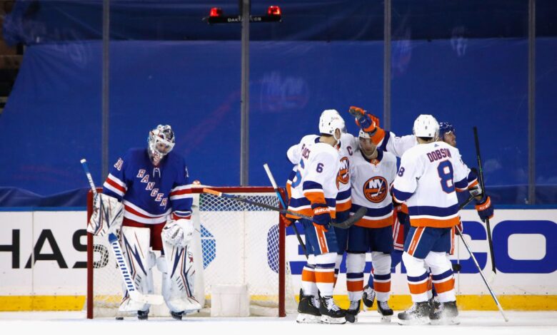 isles shutout rangers