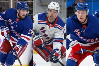 Keeping the Kid Line together creates a hole at the Rangers top right wing spot