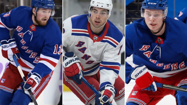 Keeping the Kid Line together creates a hole at the Rangers top right wing spot