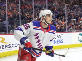 NY Rangers lineup tonight is without Ryan Lindgren again.