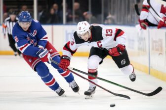 The NY Rangers cannot solve the Devils neutral zone trap.
