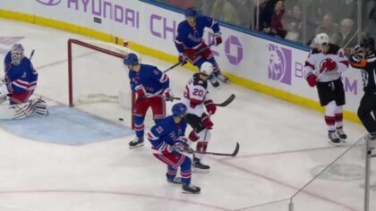 rangers give up four in a row to devils