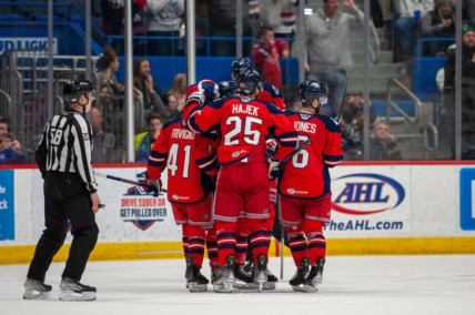 The Hartford Wolf Pack playoff push stumbled a bit.