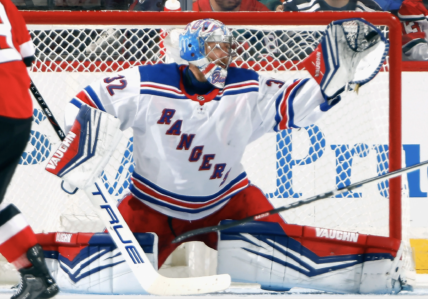 When will Jonathan Quick's first start with the Rangers be?